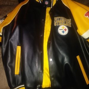 XXL NFL Leather Steelers jacket.